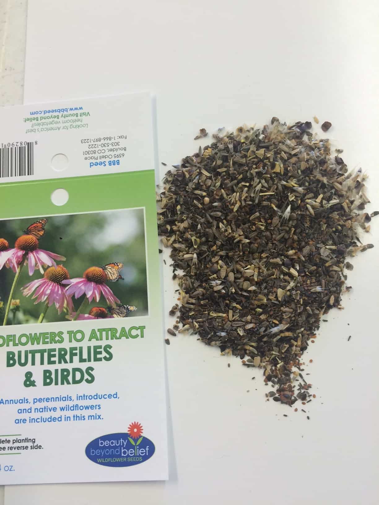Bee & Butterfly Mix Wild Flower Seeds Great Colours 25g Pack 