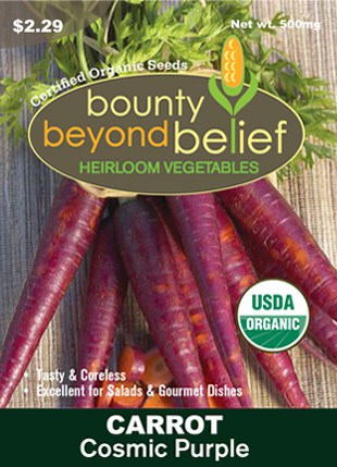 Cosmic Purple Carrot Organic Vegetable Seeds