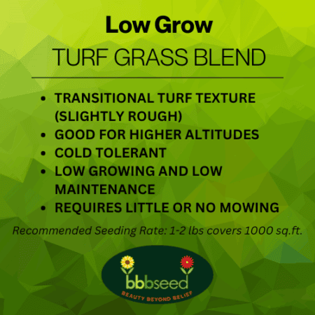 low grow turf grass label