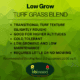low grow turf grass label