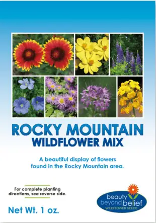 Wildflower seed mix for Rocky Mountain gardens and landscapes.