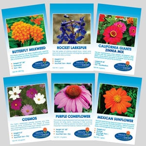 Monarch Flower Seed Collection Packets