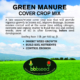 Label for a bag of Green Manure Cover Crop seed mix.