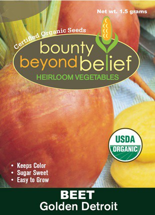 Golden Detroit Beet seed package