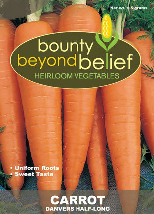 Danvers carrot seed package