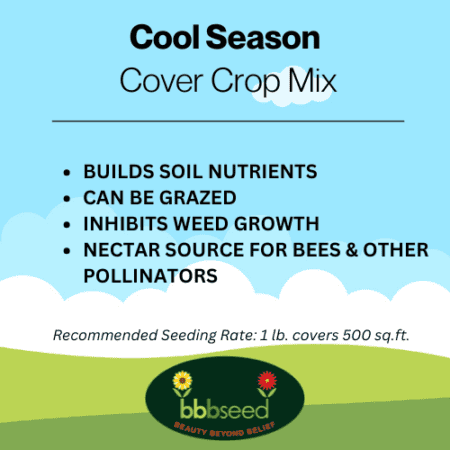 label for cool season cover crop mix