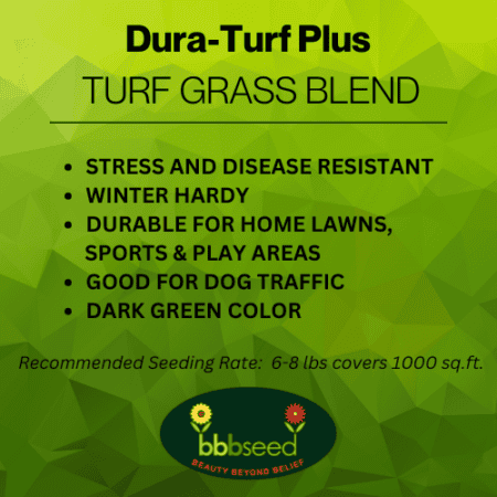 Label for dura-turf grass seed mix