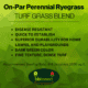 Label for on par perennial ryegrass turf grass mix