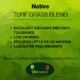 Image of native turf grass blend label