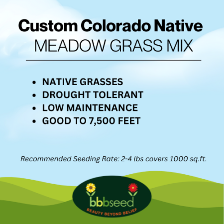 Label for Custom Colorado Native grass seed mix