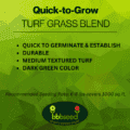Label for quick to grow turf grass mix