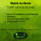 Label for quick to grow turf grass mix