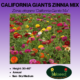 California Giants Zinnia Mix label